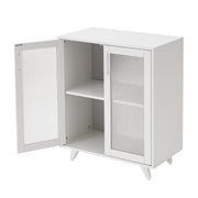 White Storage Sideboard Cabinet with Doors