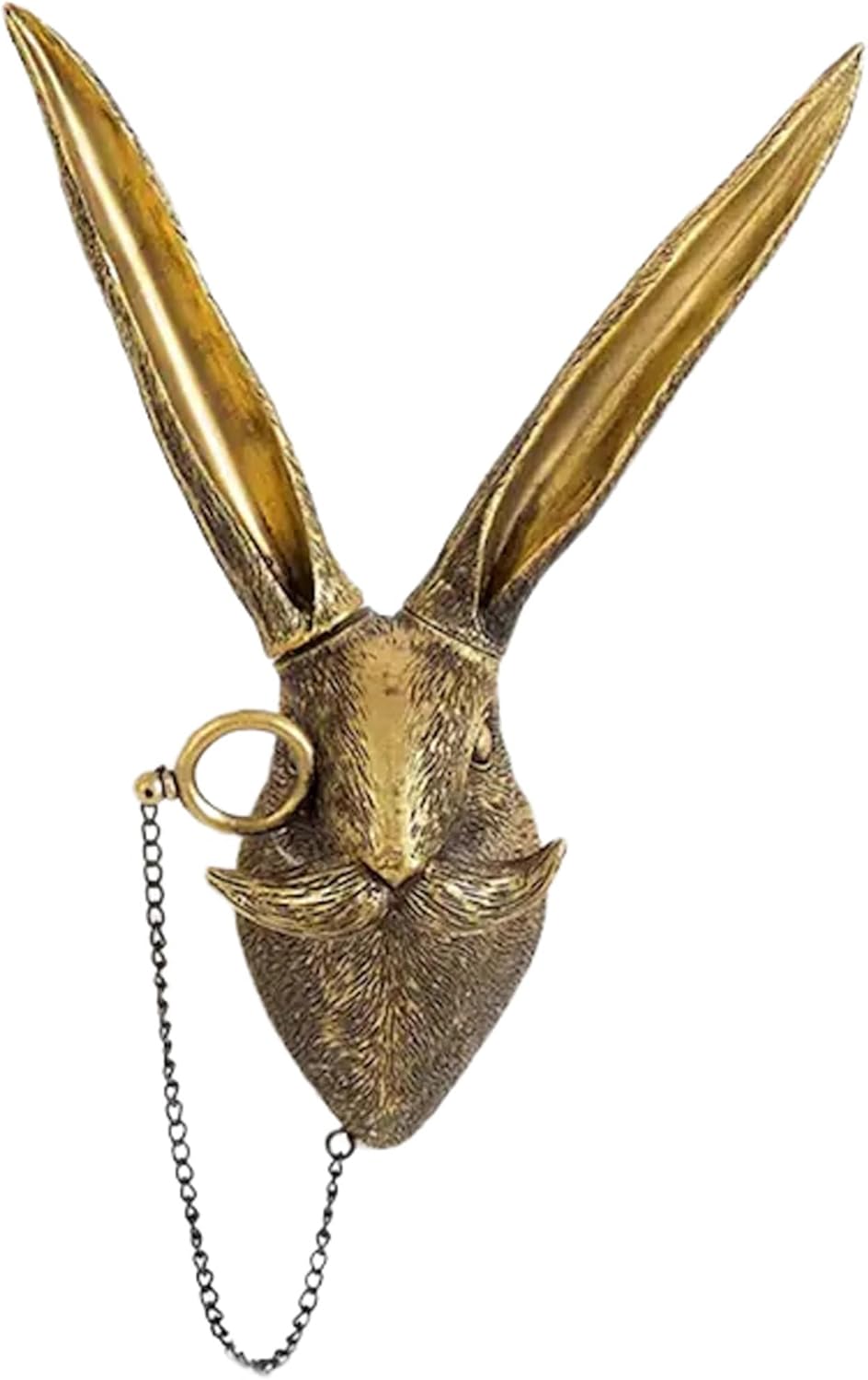 5 Pack Animal Head Wall Decor Gold Sculpture Set