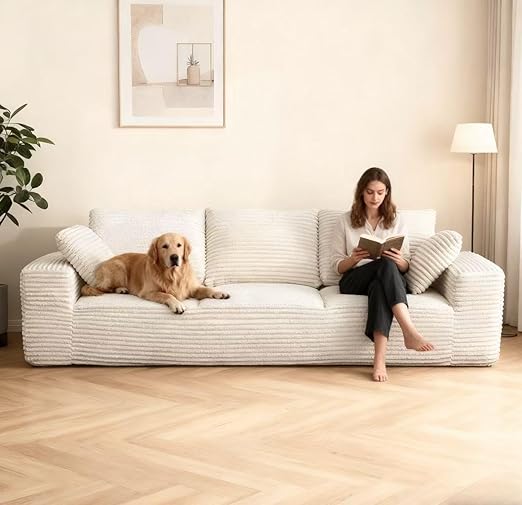 104.3" Modular Sectional Cloud Couch