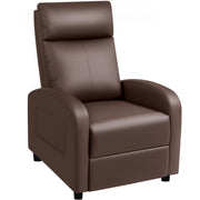 PU Leather Recliner Chair with Adjustable Backrest