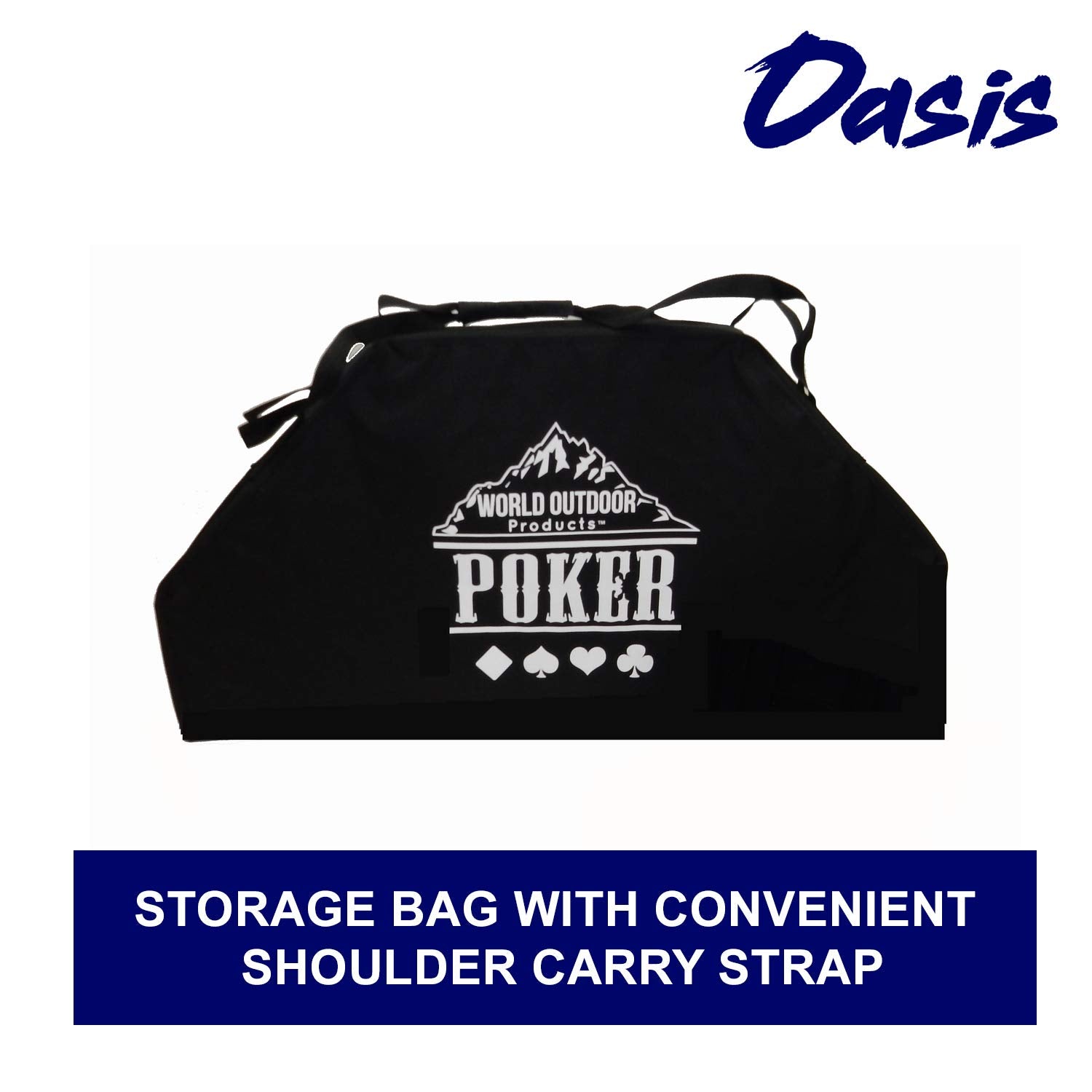 Portable Folding Poker Table with Chip Trays