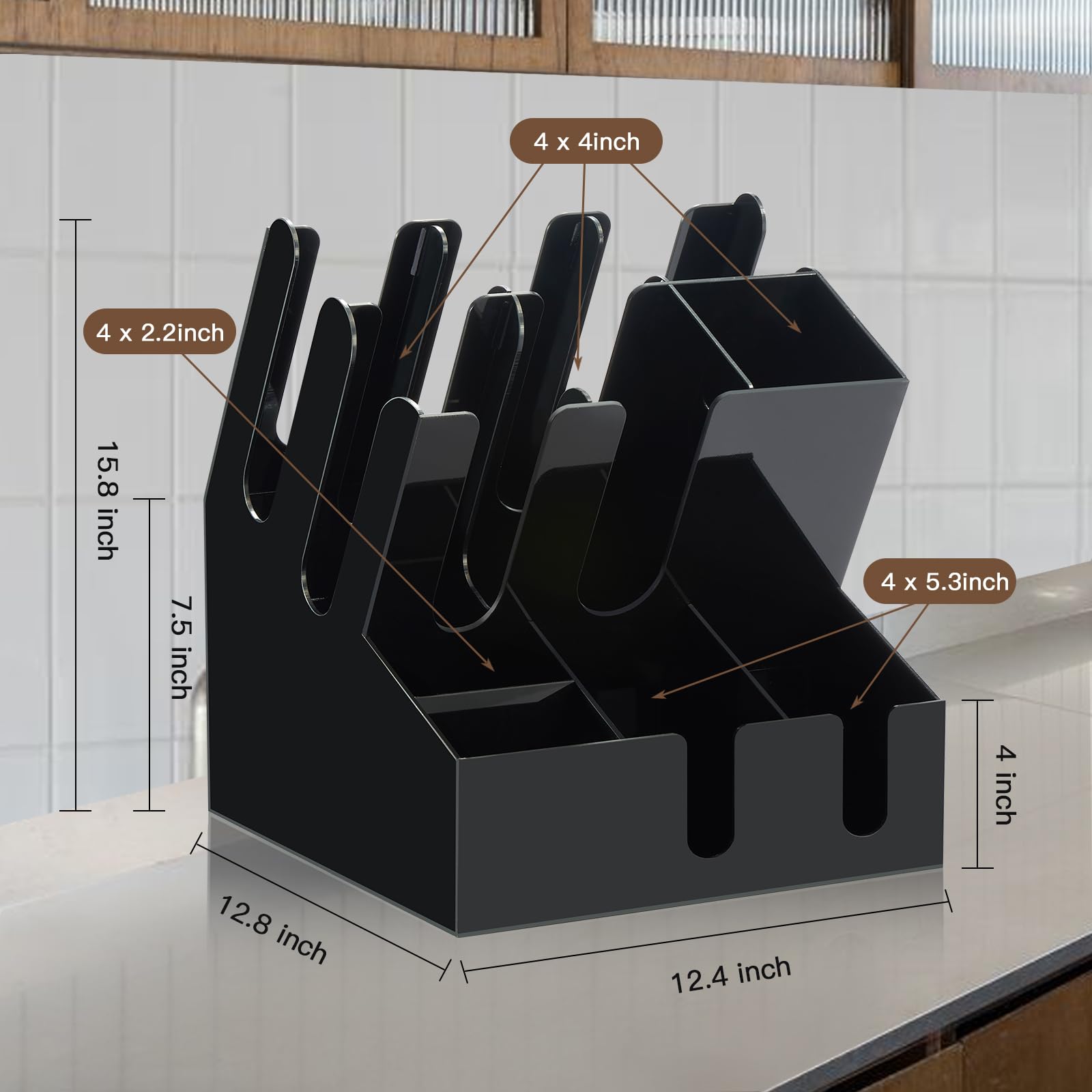 10-Compartment Coffee Condiment Organizer