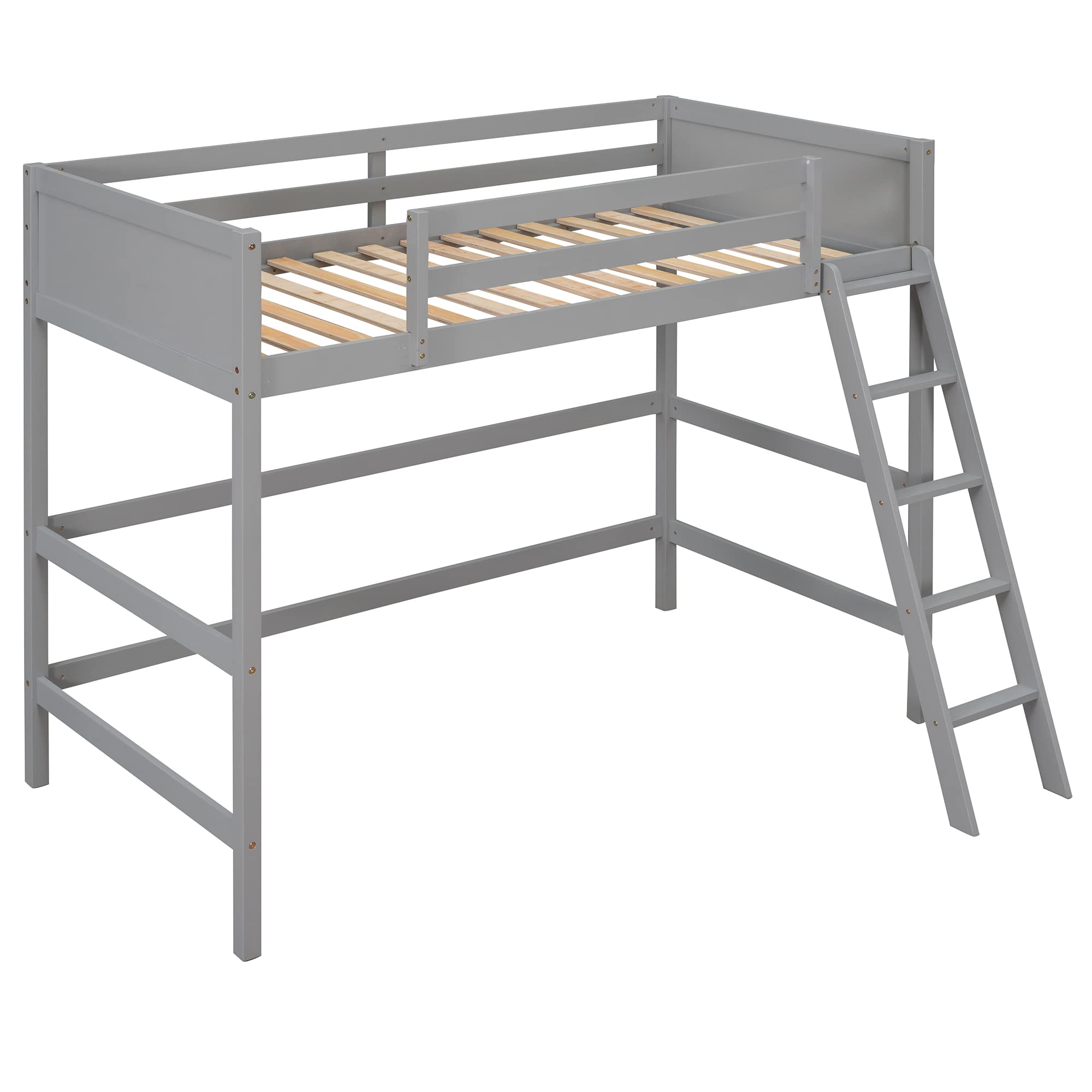 Twin Size Junior Loft Bed with Slide