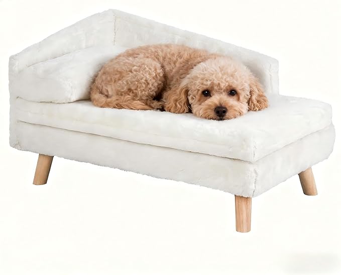 Elevated Pet Bed with Cozy Waterproof Pad