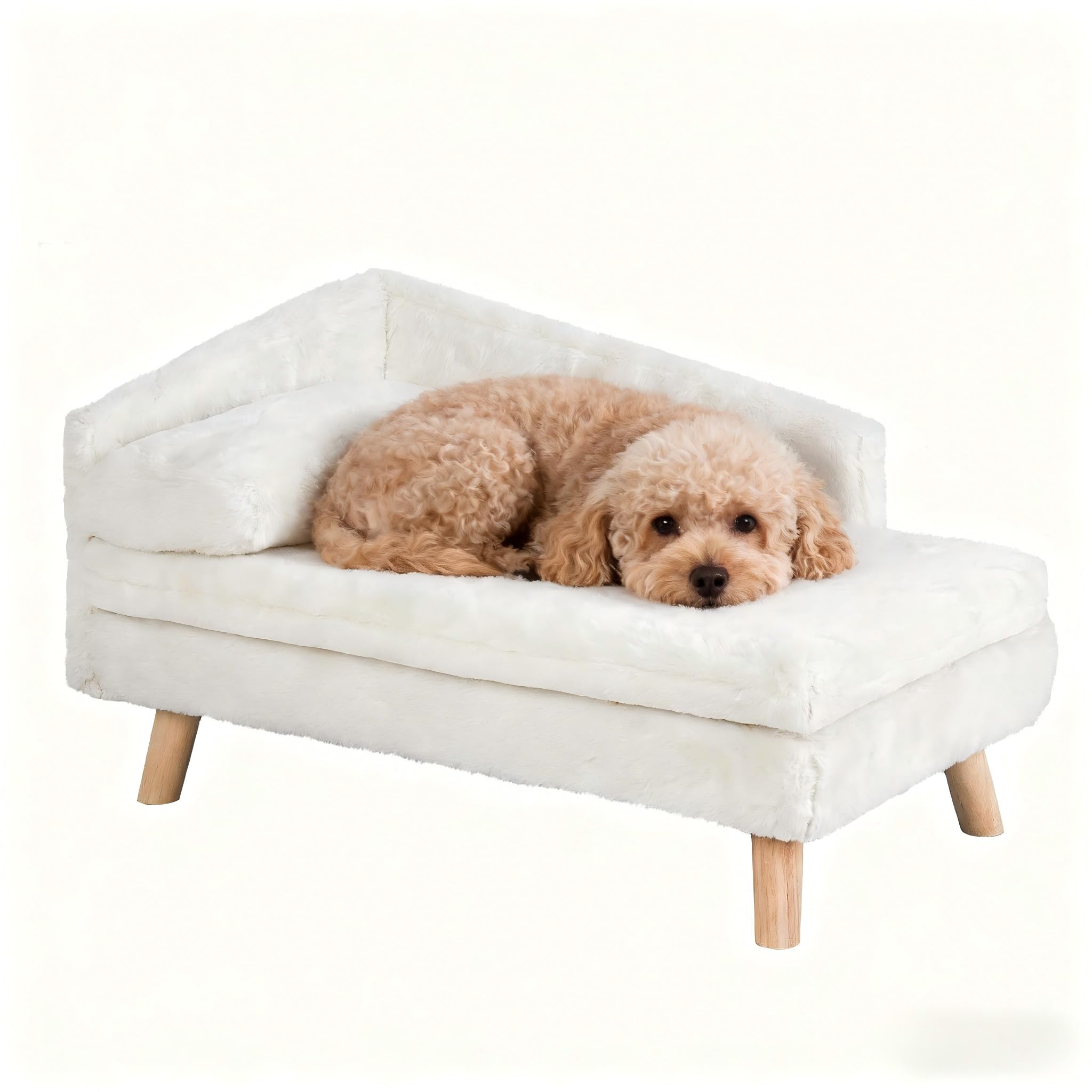 Elevated Pet Bed with Cozy Waterproof Pad