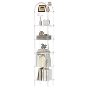 6-Tier Acrylic Arched Bookcase Clear