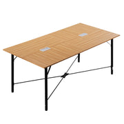 6 ft Conference Table for 6-8 Person with Metal Legs
