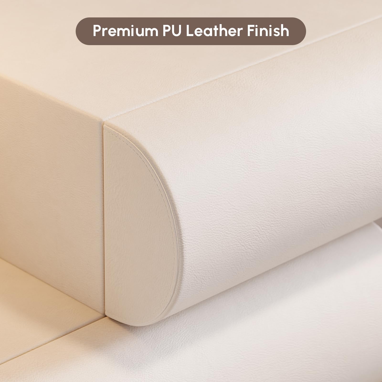 White Makeup Vanity Set with LED Mirror and Dressing Stool