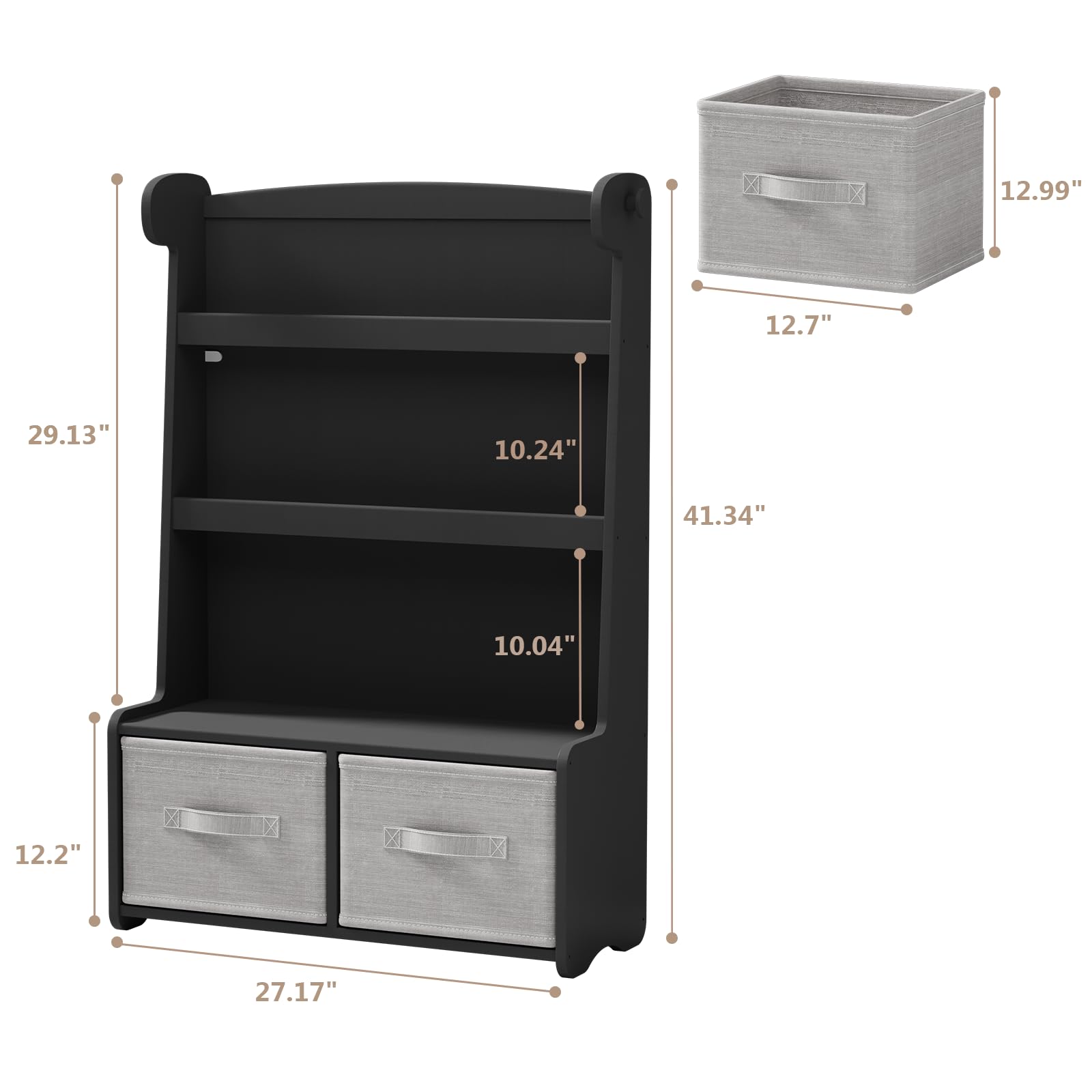 Giraffe Kids Bookshelf and Toy Storage Organizer