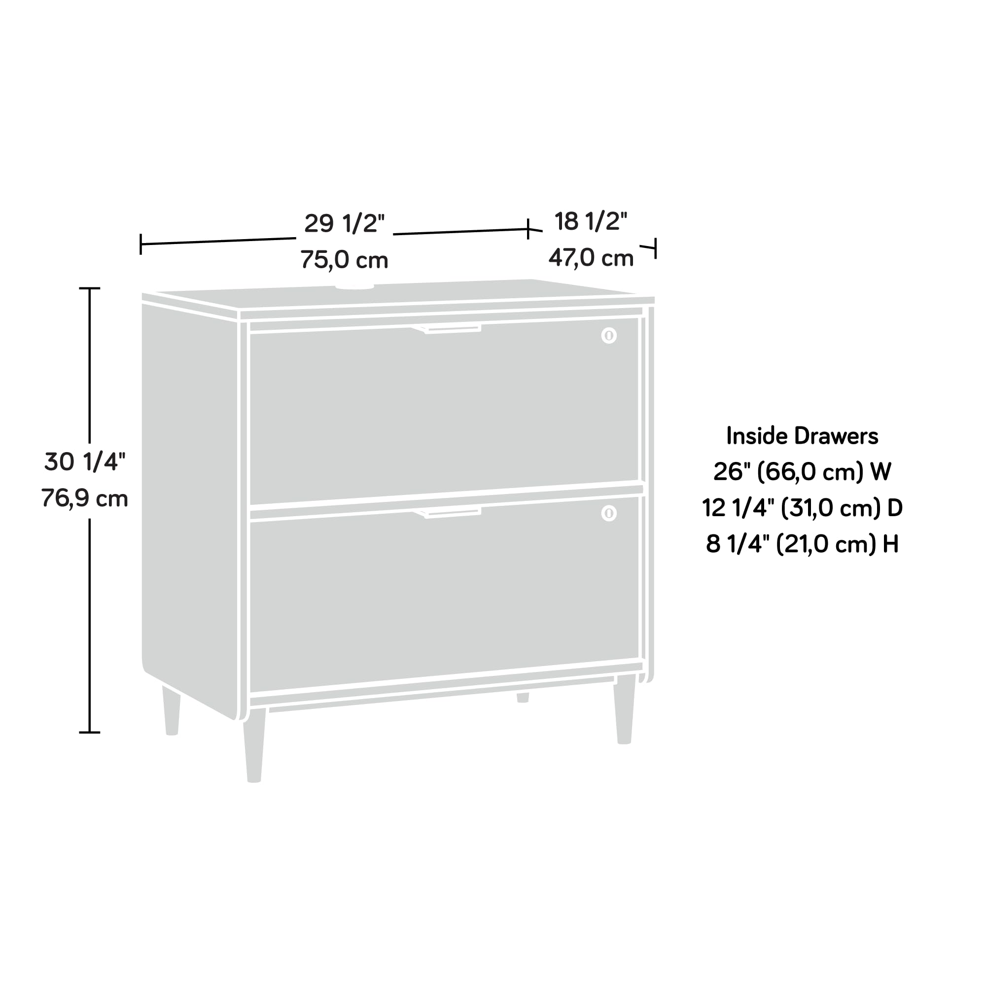 Lateral File Cabinet with Lock
