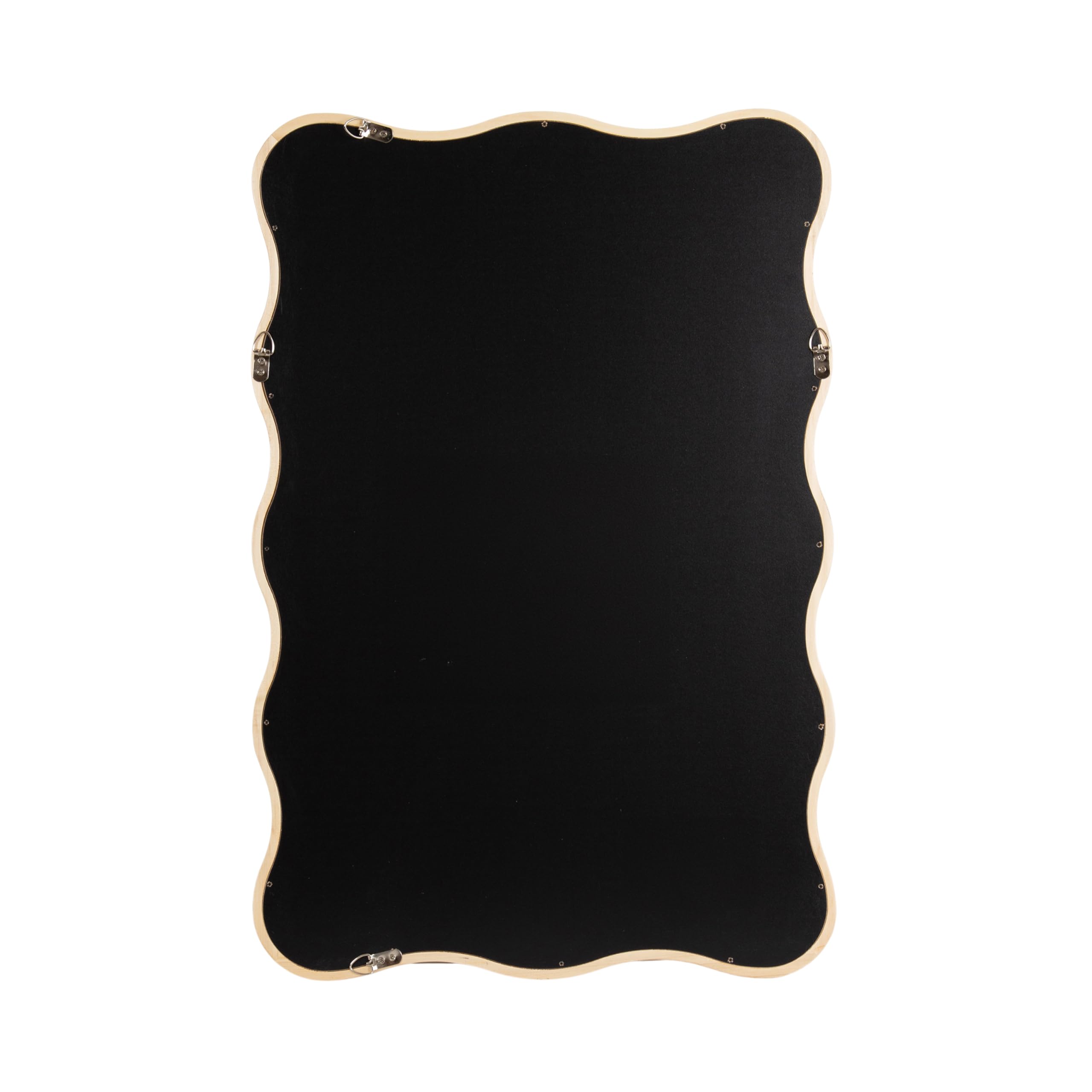 Modern Scalloped Rectangle Wall Mirror 24x36