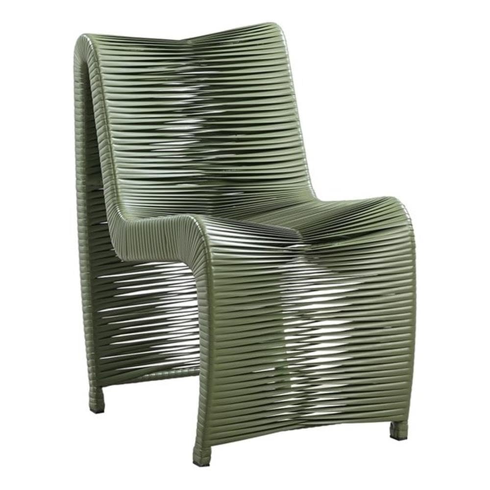 Outdoor Patio Dining Chairs Set of 2 - Olive Green