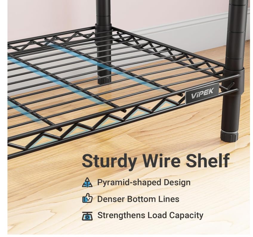 Extra Large Portable Closet Rack with Heavy Duty Metal Frame