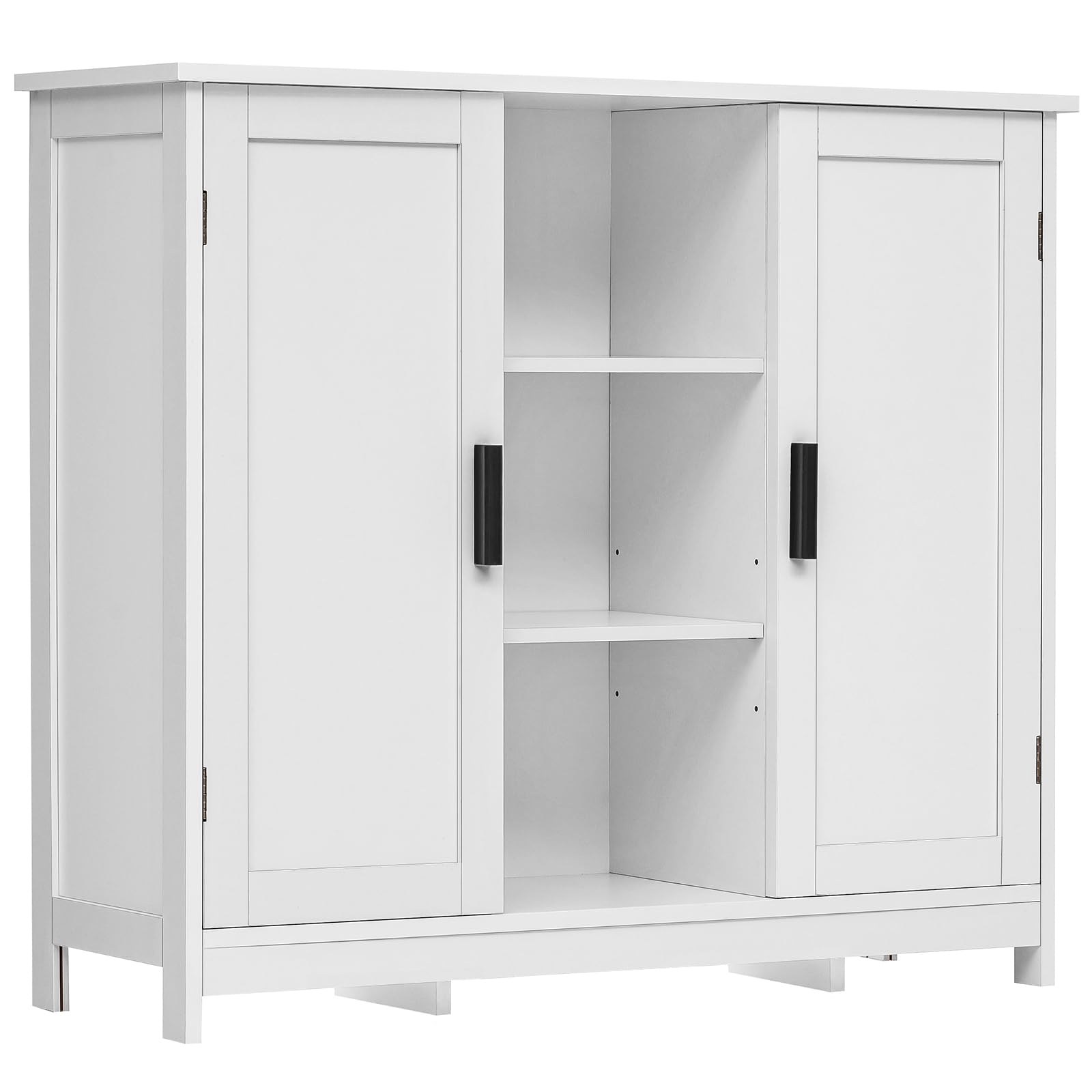 Storage Cabinet with 2 Doors and 4 Shelves