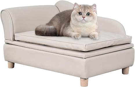 PU Leather Pet Sofa with Storage