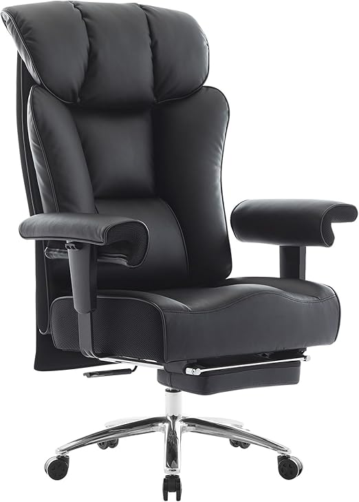 Heavy Duty Executive Office Chair with Footrest