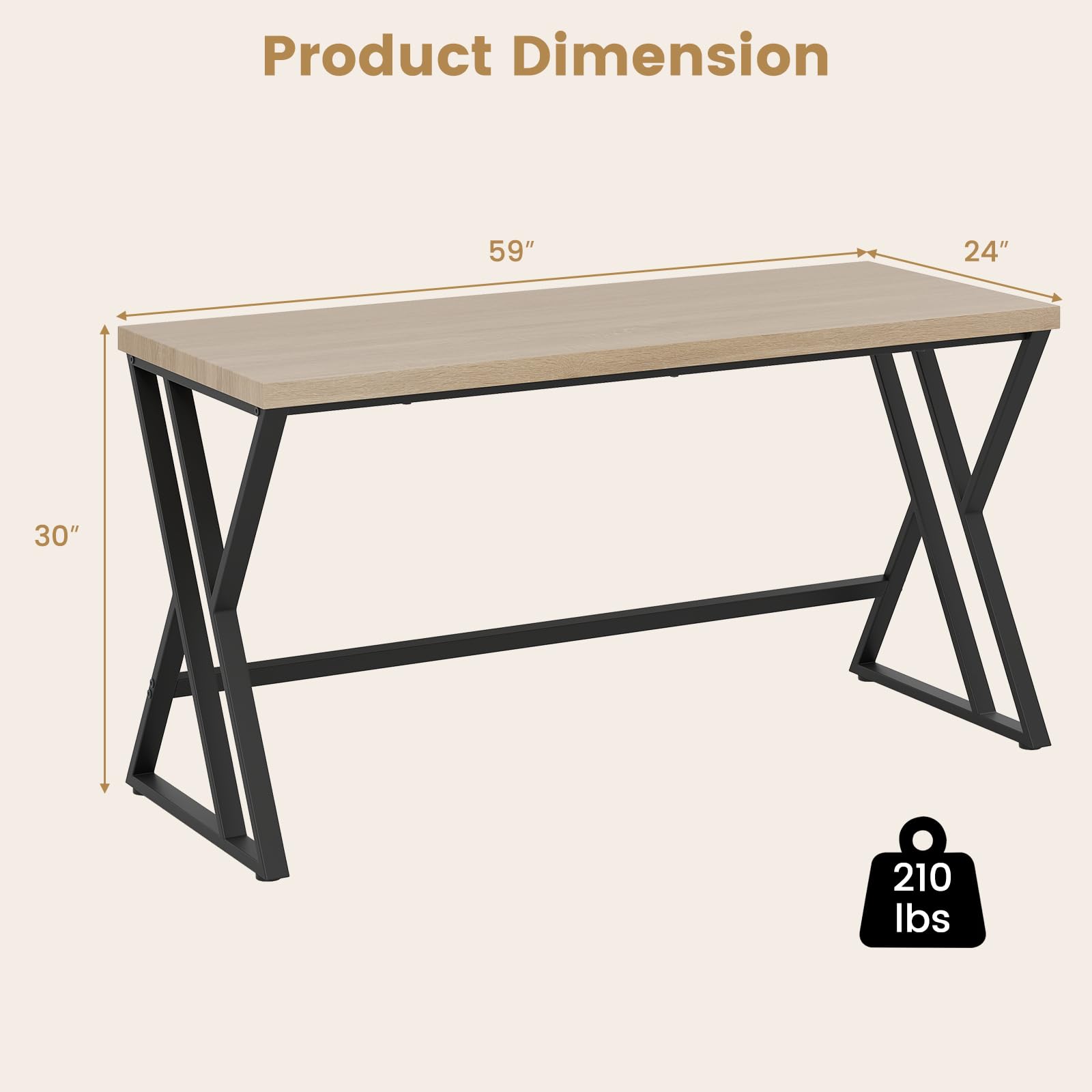 5 FT Conference Table for 4-6 People