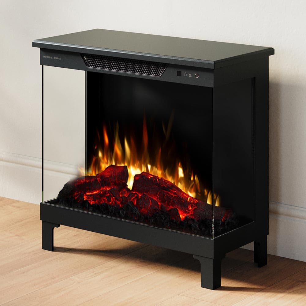 Skyline Smart 3-Sided Electric Fireplace Stove Heater