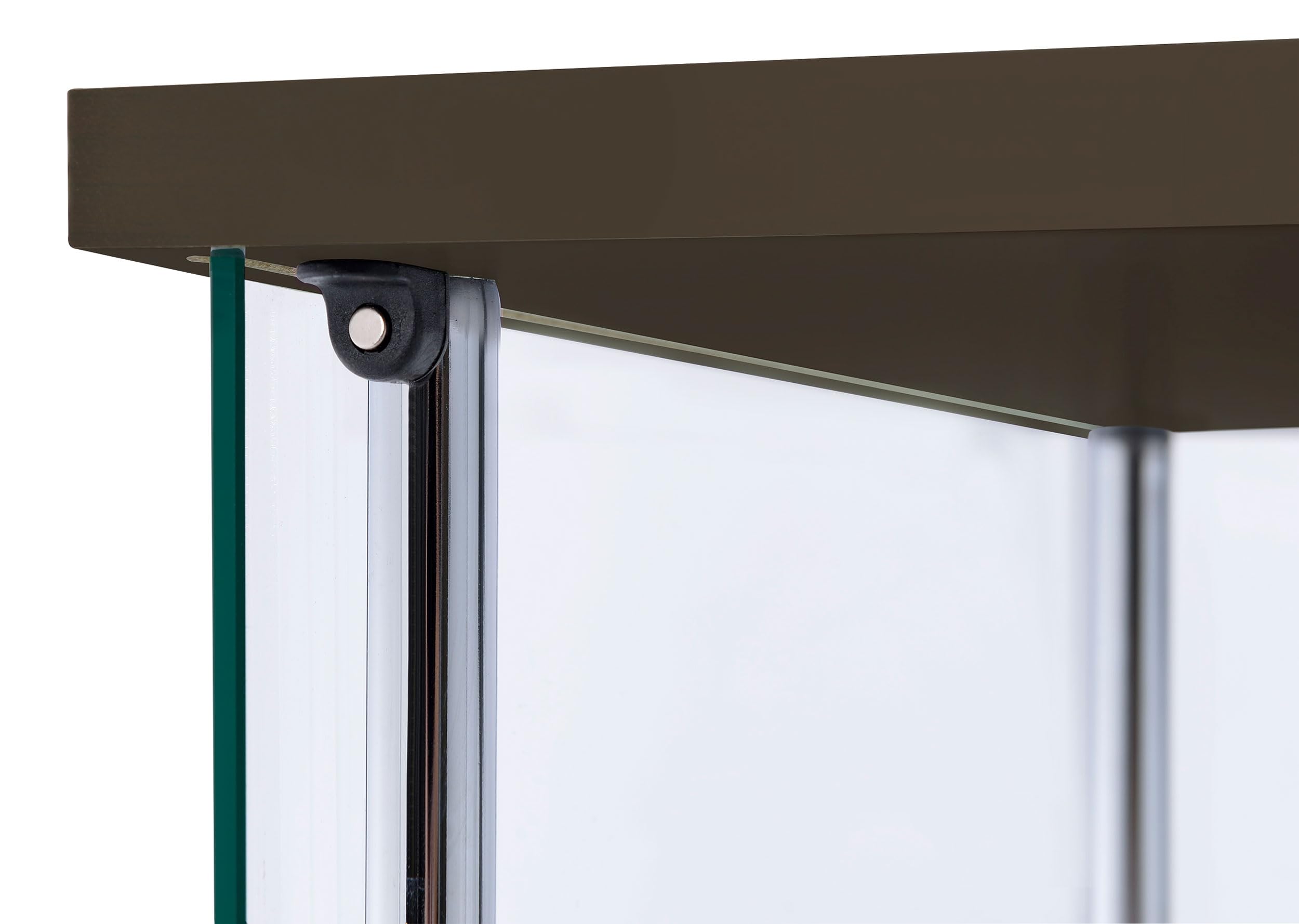 Bellatrix 4-Shelf Glass Curio Display Cabinet