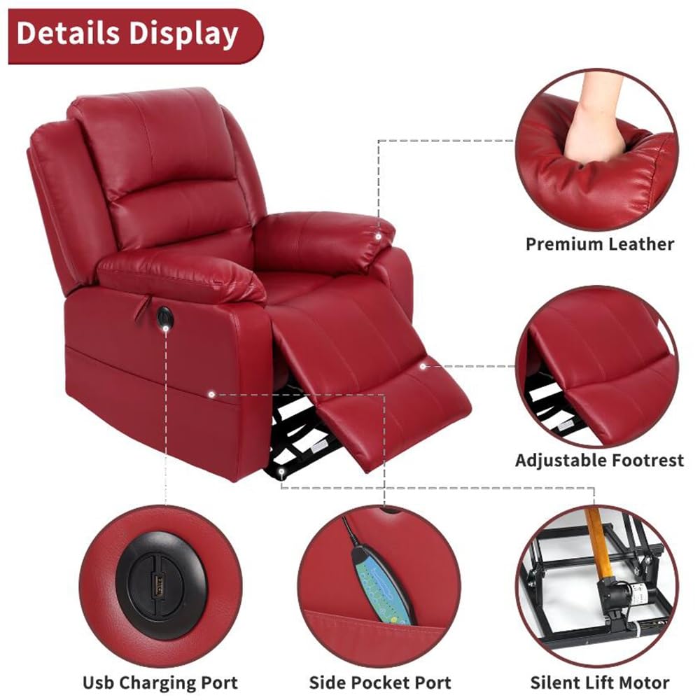 Electric Power Lift Recliner Chair with Massage