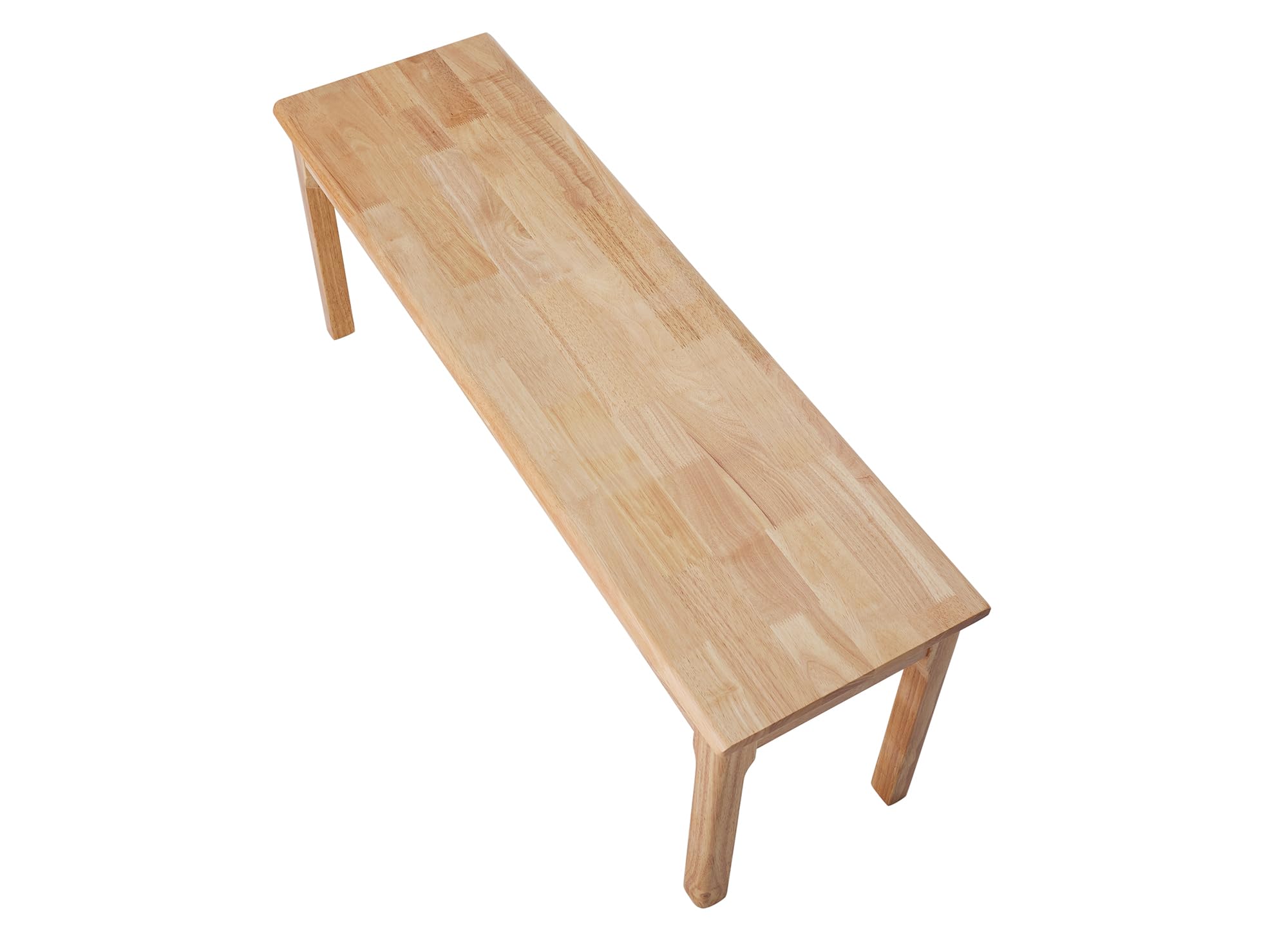 Solid Oak Wood Bench for Entryway and Dining