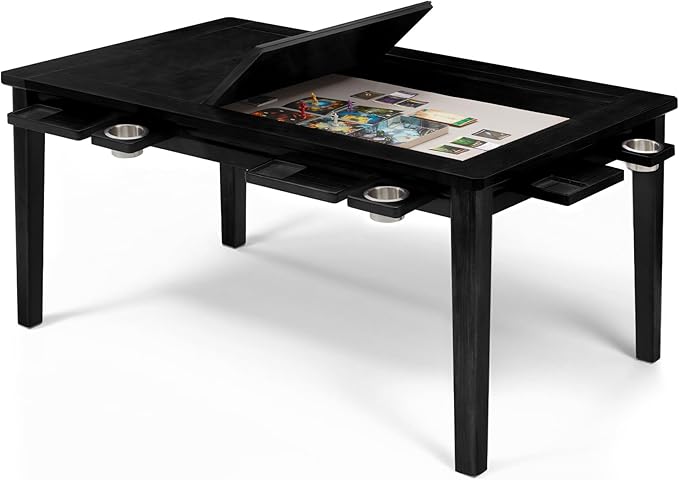 Solid Wood Board Game Table for 4-6 Players