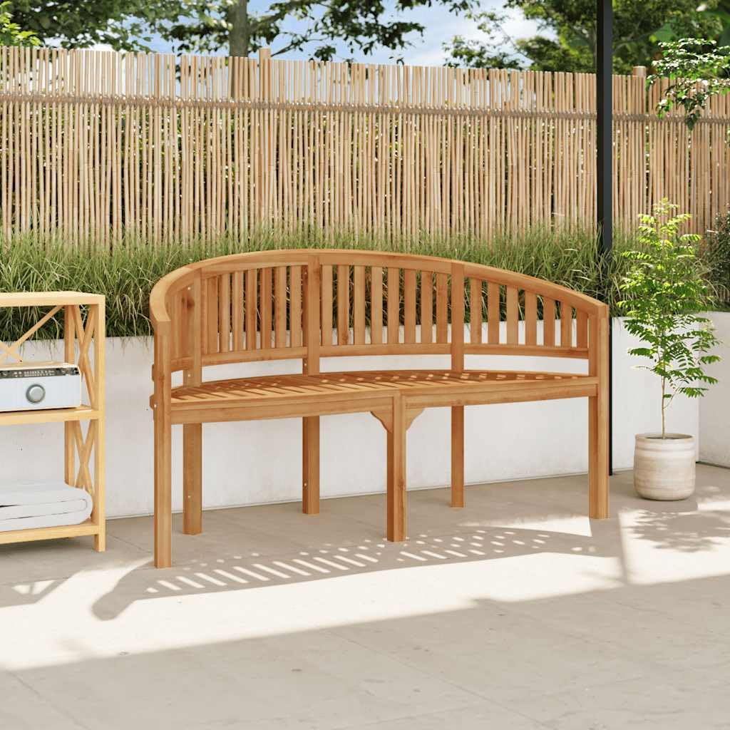 Teak Wood Banana Bench 3-Seater
