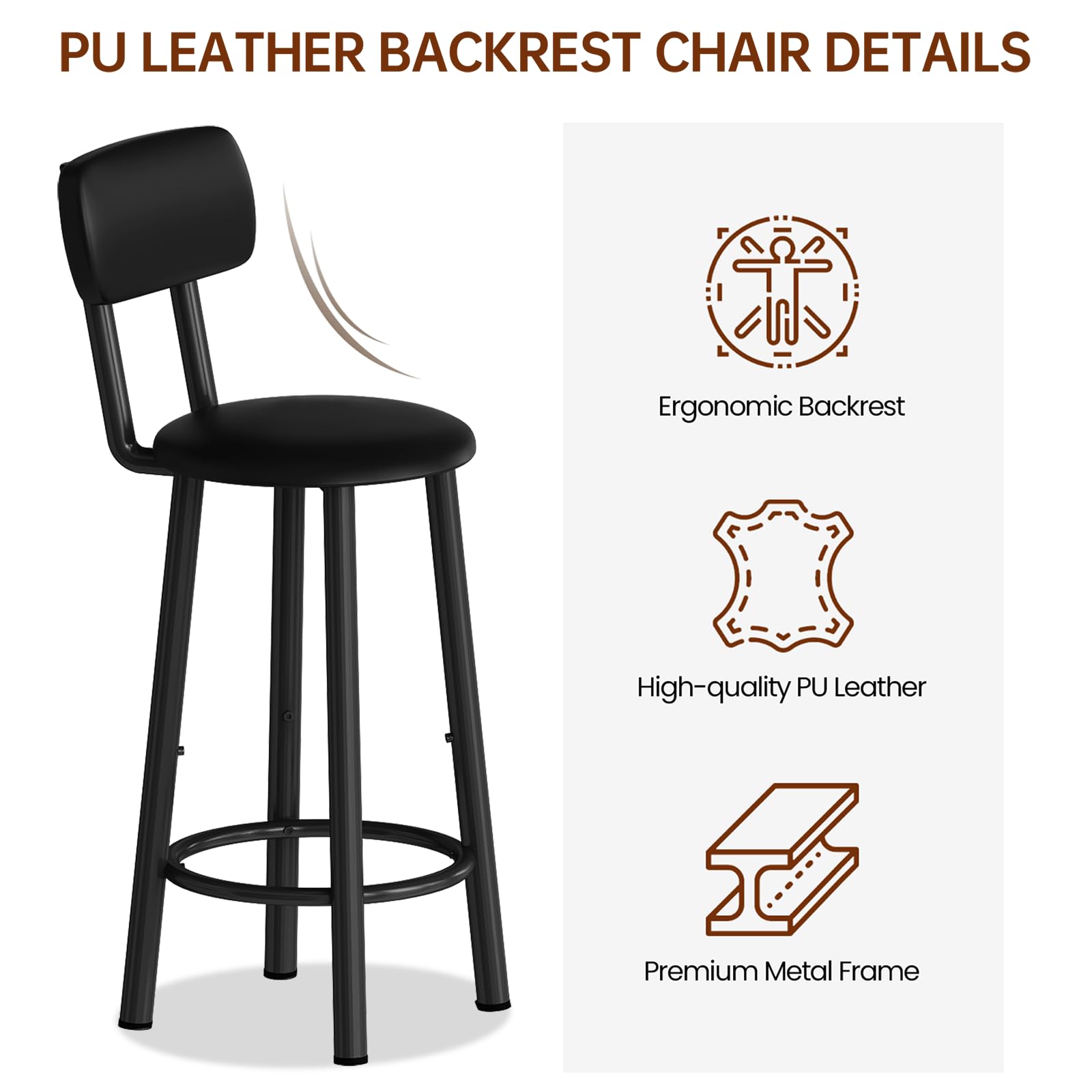 Counter Height Bar Table Set with Storage and Stools