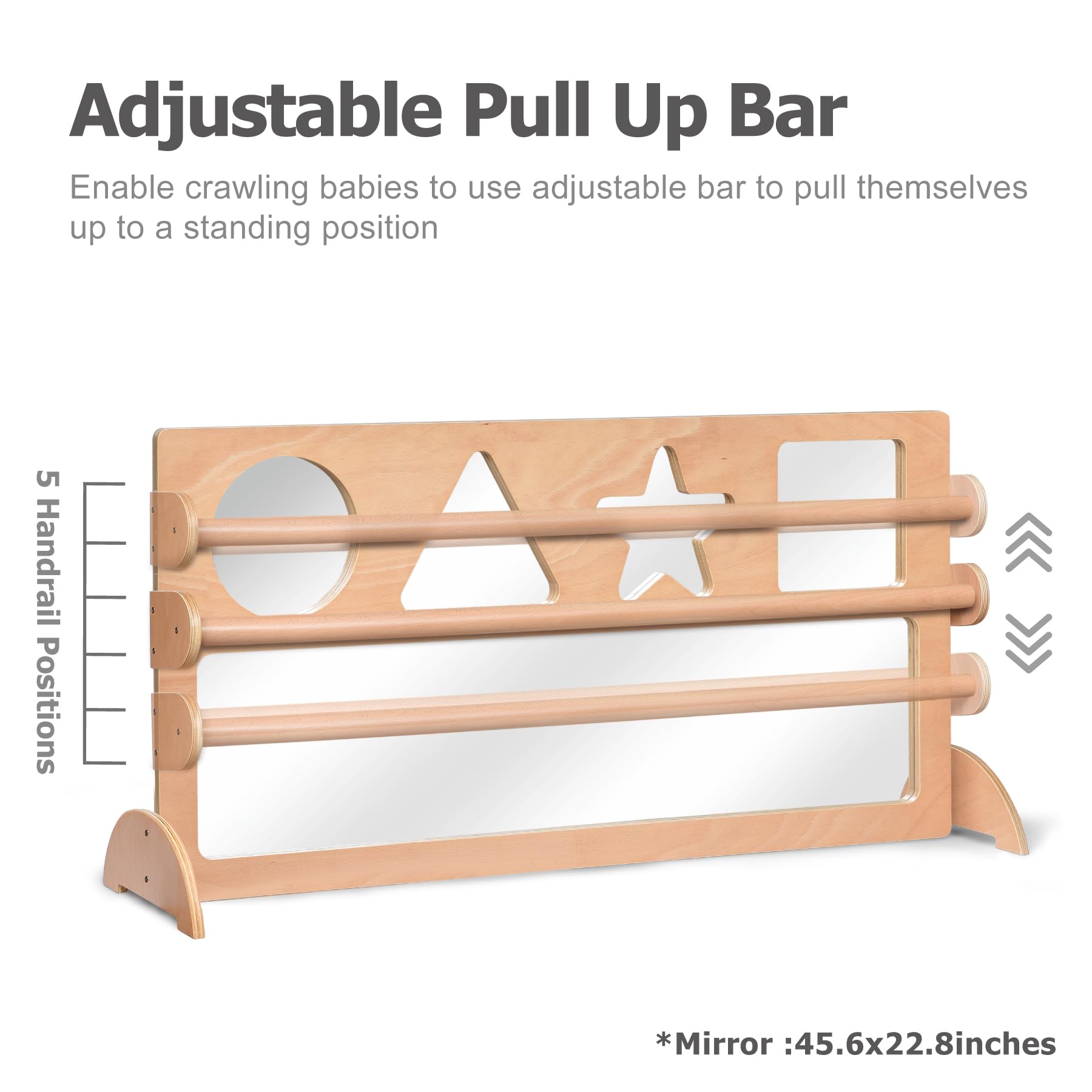 Montessori Mirror with Pull-Up Bar