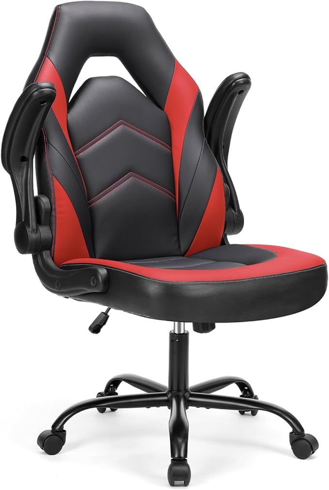 Ergonomic Gaming Chair with Flip-Up Armrests
