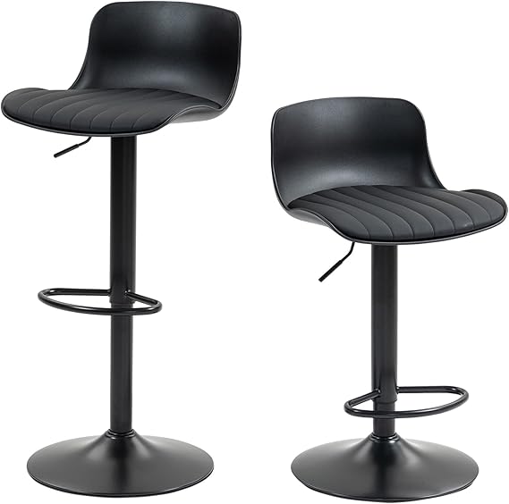 Modern Swivel Bar Stools with Adjustable Height - Set of 4