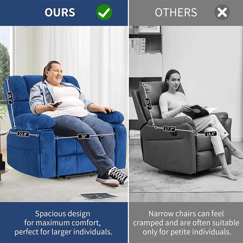 Power Lift Recliner Chair with Massage and Heat