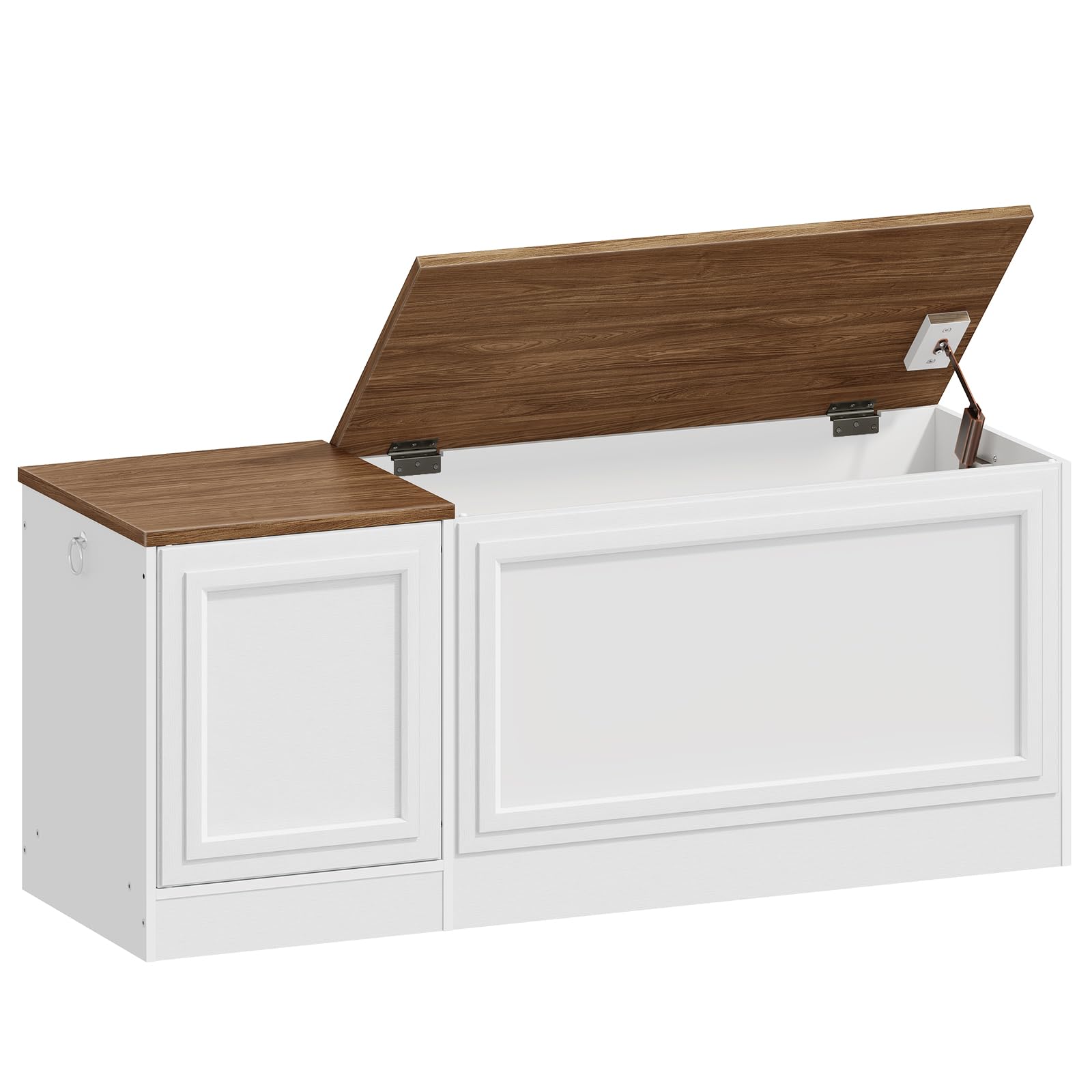47.2" Storage Bench with Safety Hinge