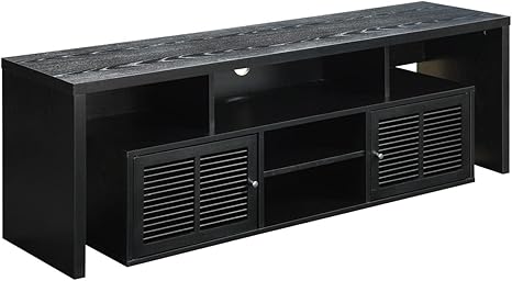 60" TV Stand with Storage Cabinets and Shelves