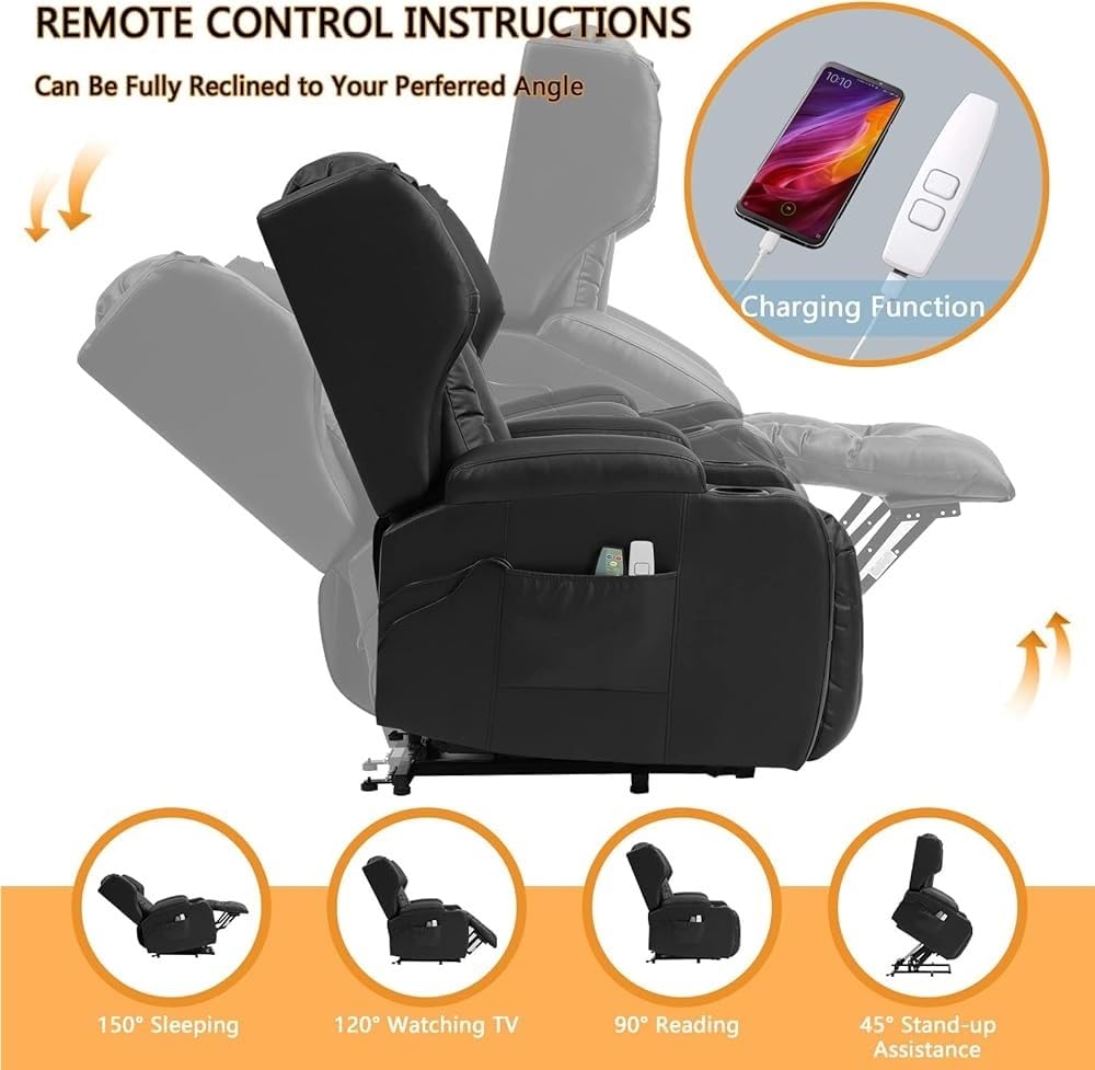 Electric Power Lift Recliner with Massage