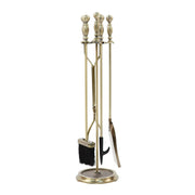 5-Piece Fireplace Tool Set with Stand