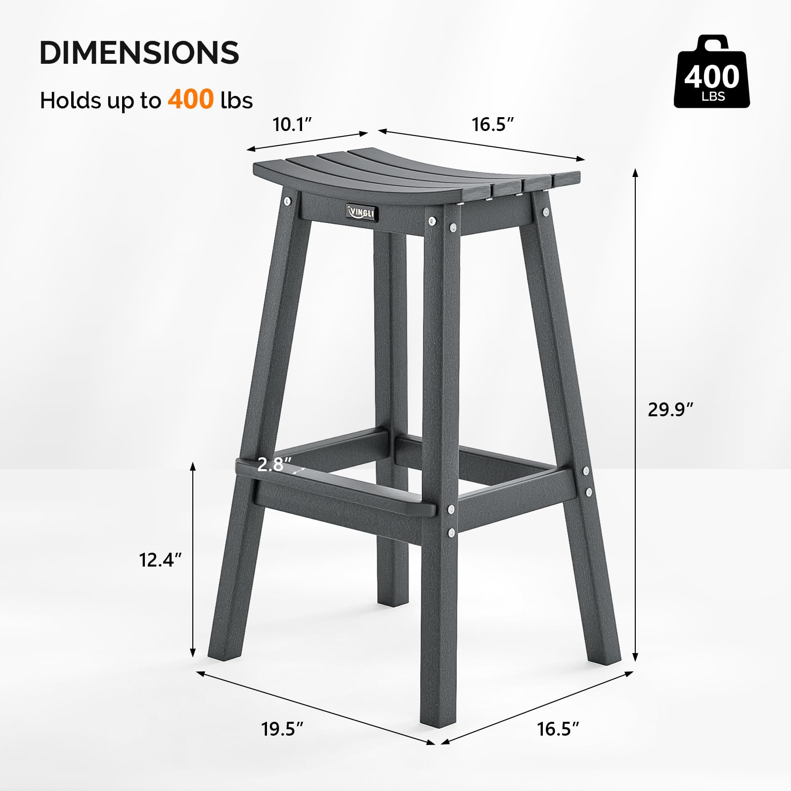5-Piece Outdoor Bar Set with 4 Stools