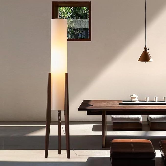 Hand-Woven Bamboo Floor Lamp