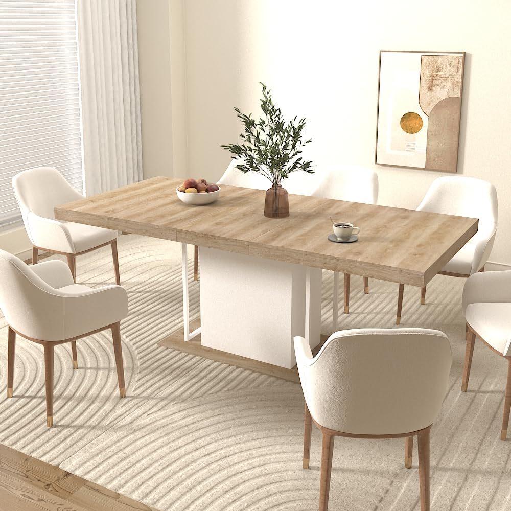 Extendable Dining Table for 6-10 People