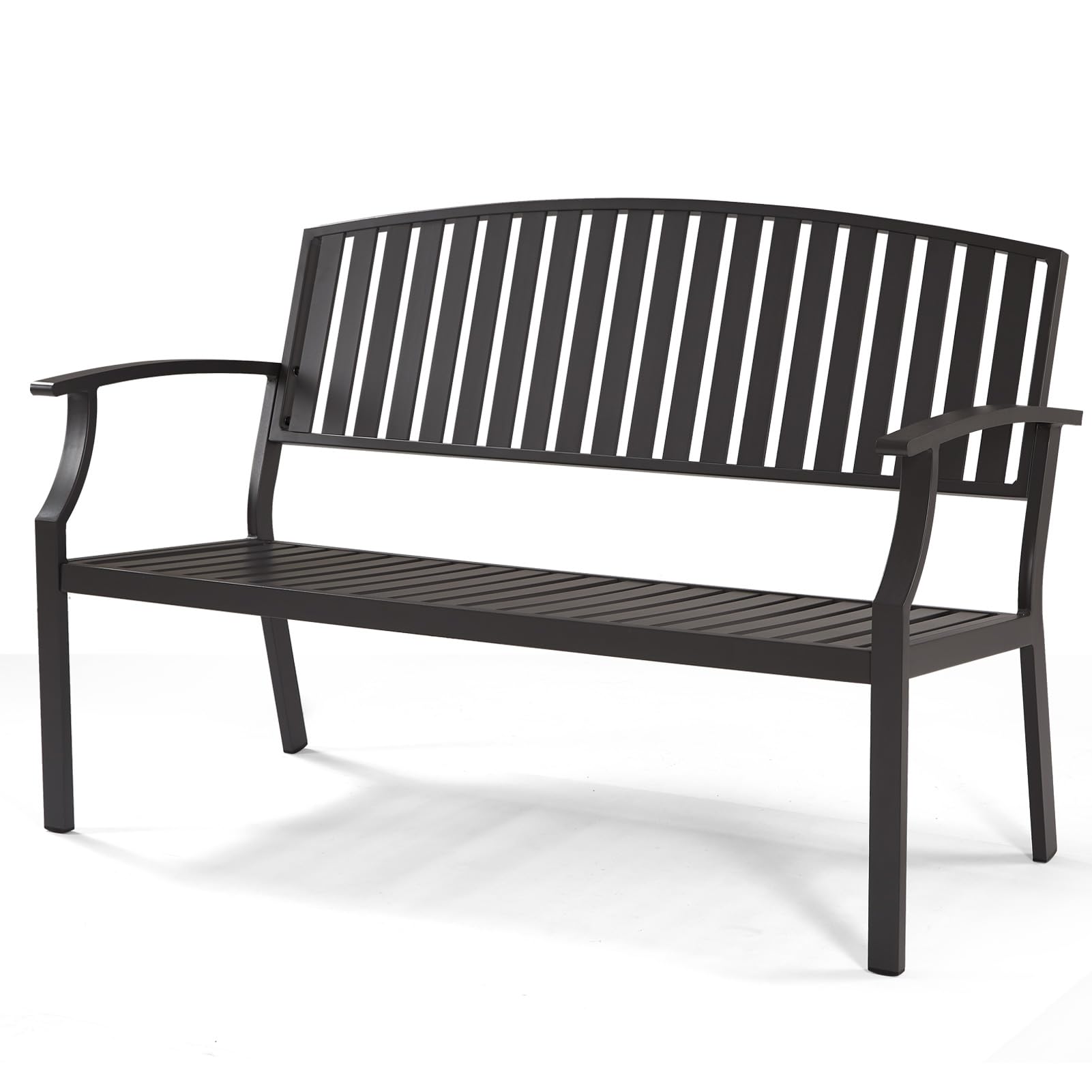 52" Weatherproof Aluminum Outdoor Bench