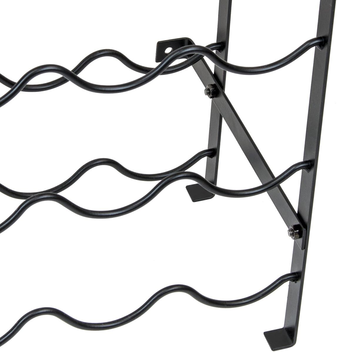 40 Bottle Wine Rack Floor Standing Metal Storage