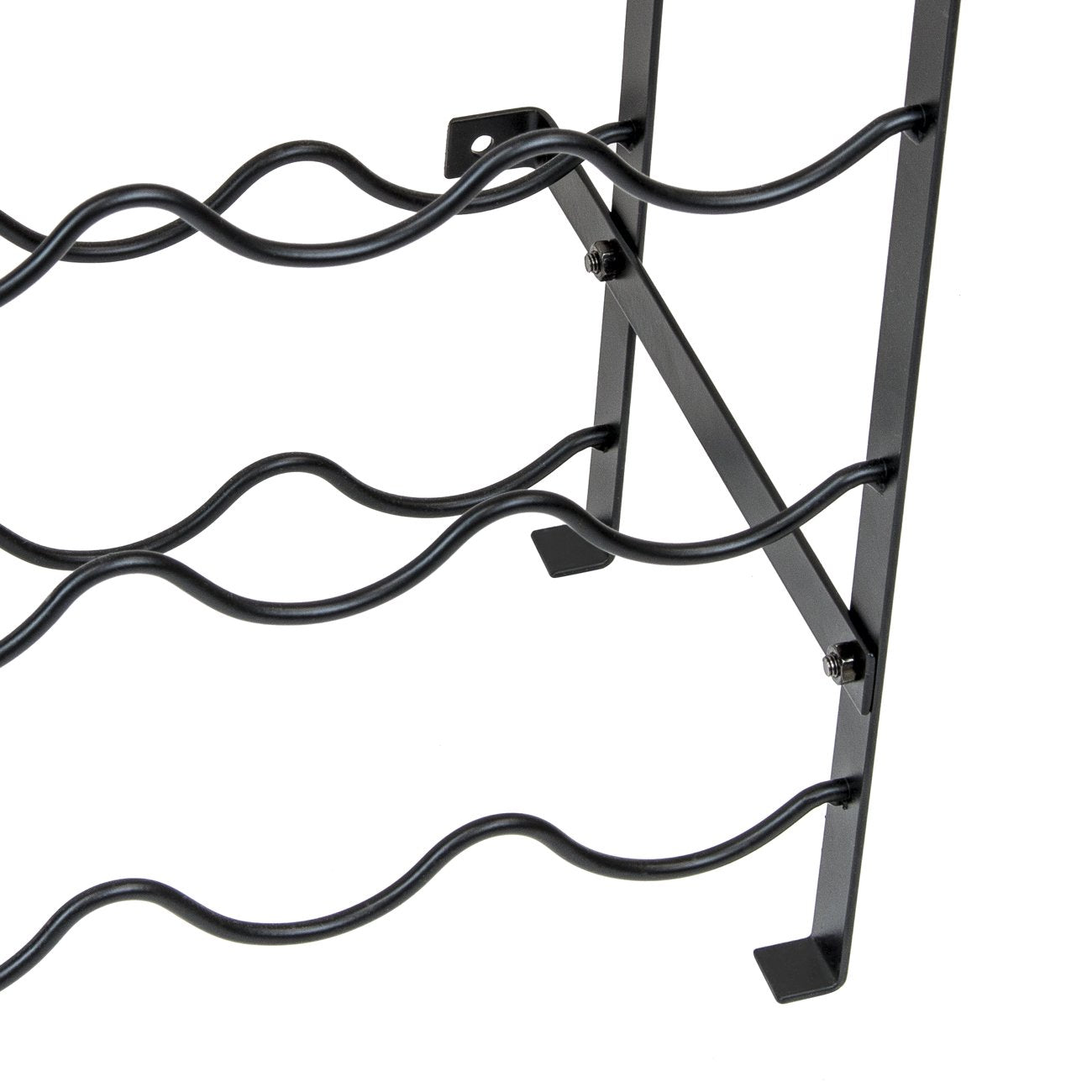 40 Bottle Wine Rack Floor Standing Metal Storage