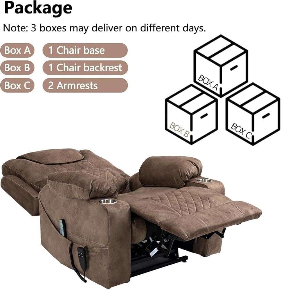 Power Lift Recliner Chair with Heat and Massage