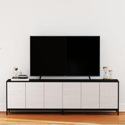 78" TV Stand with 6 Cabinet Doors