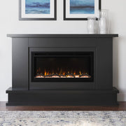 Patton Black Electric Fireplace Mantel Package 64W x 42H