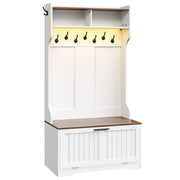 Hall Tree with Bench and Shoe Storage