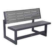 Outdoor Convertible Bench 55 Inch Harbor Gray