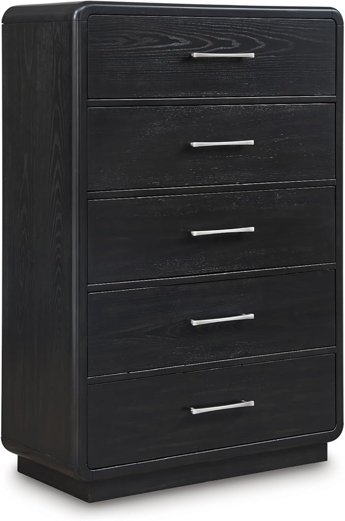 Rowanbeck Modern 7-Drawer Dresser with Felt-Lined Top Drawer