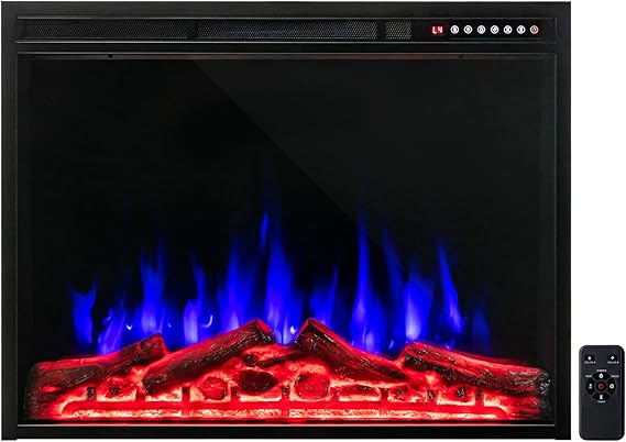 34-Inch Electric Fireplace with Remote Control