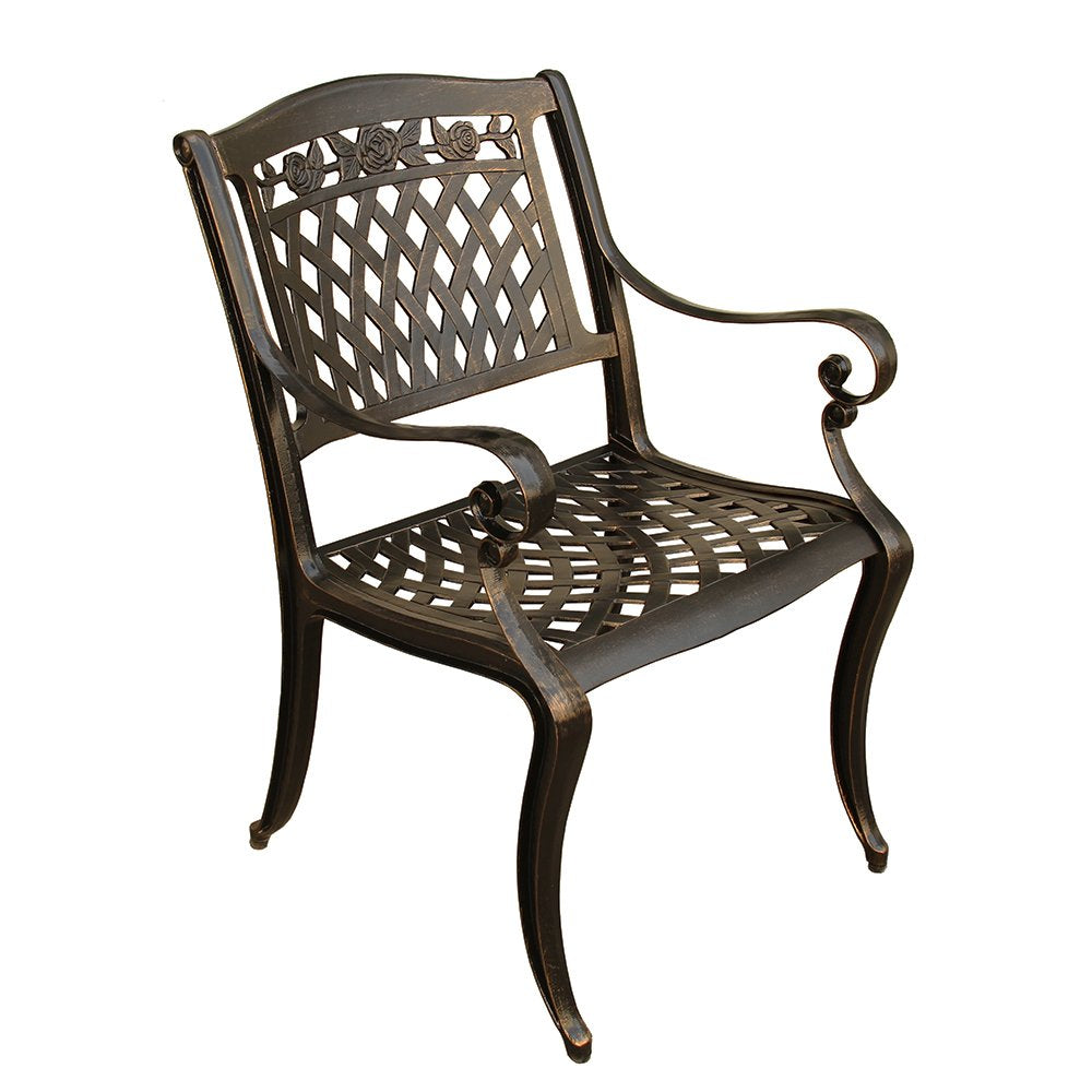 63-Inch Hexagon Outdoor Dining Set with Lazy Susan and 6 Chairs
